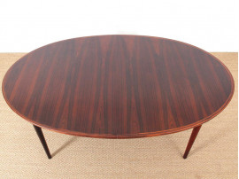 Scandinavian dining table in Rio rosewood by Arne Vodder 