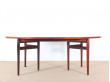 Scandinavian dining table in Rio rosewood by Arne Vodder 