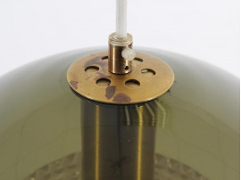 Celling lamp in green glass by Karl Fagerlund for Orrefors