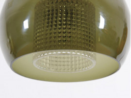 Celling lamp in green glass by Karl Fagerlund for Orrefors