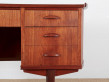 Danish modern teak standing desk