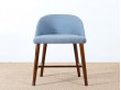 Petit fauteuil scandinave à dossier bas