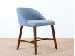 Petit fauteuil scandinave à dossier bas