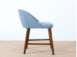 Petit fauteuil scandinave à dossier bas