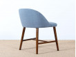 Petit fauteuil scandinave à dossier bas