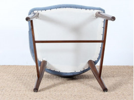 Danish modern easy chair with low back