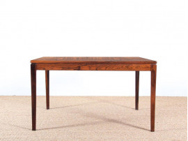 Danish modern square coffee table in Rio rosewood