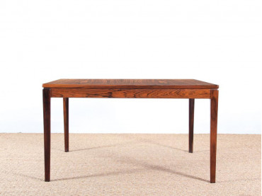 Table basse scandinave carrée en palissandre de Rio