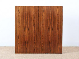 Danish modern square coffee table in Rio rosewood