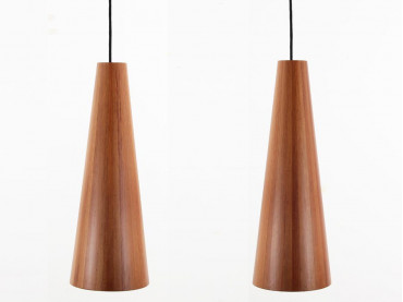 2 danish modern ceilling lamps by Jørgen Wolf