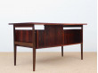 Grand bureau scandinave en palissandre de Rio