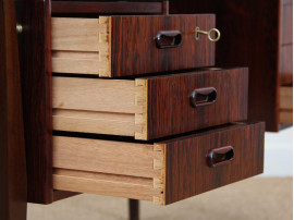 Danish modern  freestanding desk in Rio rosewood