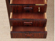 Grand bureau scandinave en palissandre de Rio