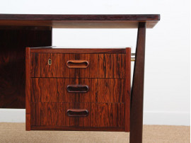 Danish modern  freestanding desk in Rio rosewood