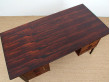 Grand bureau scandinave en palissandre de Rio