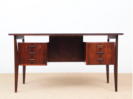 Danish modern  freestanding desk in Rio rosewood