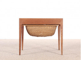 Danish sewing table in teak by Severin Hansen