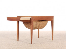 Danish sewing table in teak by Severin Hansen