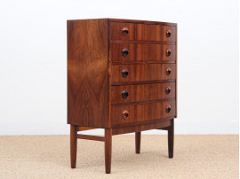 Small danish modern chest of drawers in Rio rosewood