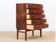 Petite commode scandinave en palissandre de Rio