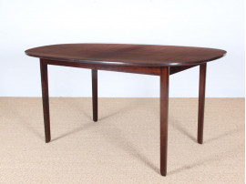 Danish modern extending dining table for 12 seats by Ole Wanscher