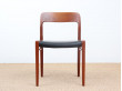 4 danish modern chairs in teak model 75 by Niels O Møller