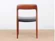 4 danish modern chairs in teak model 75 by Niels O Møller