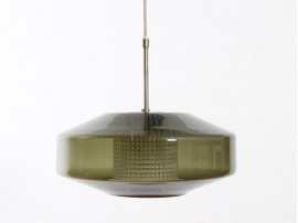 Suspension scandinave en verre fumé 