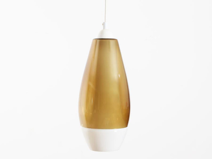 Suspension scandinave en verre et opale