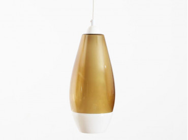 Danis modern ceiling lamp in glass and opal