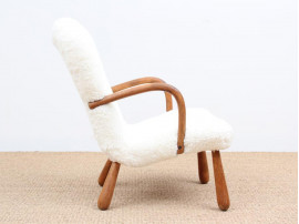Fauteuil danois modèle Clam Chair hight back