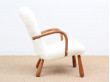 Danish modern Clam chair with hight back