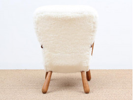 Fauteuil danois modèle Clam Chair hight back