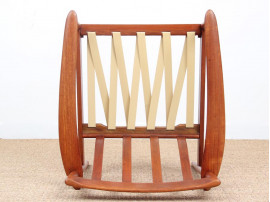 Danish modern pair of lounge chairs in teak model PJ56