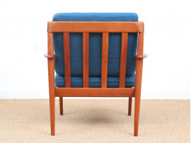 Danish modern pair of lounge chairs in teak model PJ56