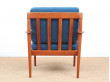 Danish modern pair of lounge chairs in teak model PJ56