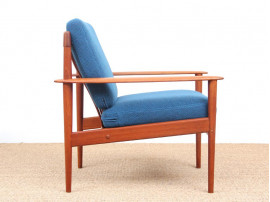 Danish modern pair of lounge chairs in teak model PJ56