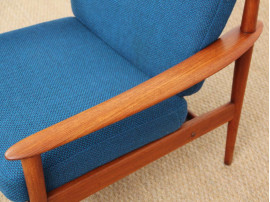 Danish modern pair of lounge chairs in teak model PJ56