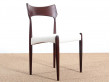 4 Danish mid-century dining chairs in Rio rosewood by Bernhard Pedersen & Søn