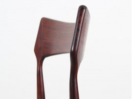 4 Danish mid-century dining chairs in Rio rosewood by Bernhard Pedersen & Søn