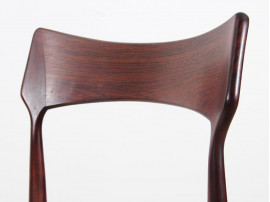 4 Danish mid-century dining chairs in Rio rosewood by Bernhard Pedersen & Søn