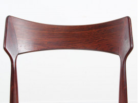 4 Danish mid-century dining chairs in Rio rosewood by Bernhard Pedersen & Søn