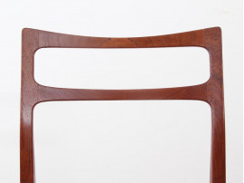 6 Danish mid-century dining chairs in teak by Bernhard Pedersen & Søn