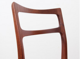 6 Danish mid-century dining chairs in teak by Bernhard Pedersen & Søn