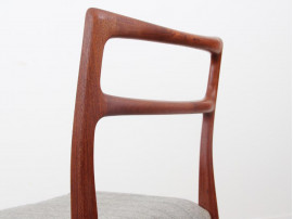 6 Danish mid-century dining chairs in teak by Bernhard Pedersen & Søn