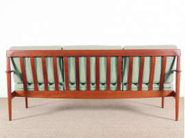 Banquette  scandinaves 3 places  en teck modèle PJ57/3