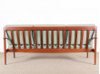 Banquette  scandinaves 3 places  en teck modèle PJ57/3