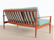 Banquette  scandinaves 3 places  en teck modèle PJ57/3