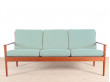 Danish modern 3 seats sofa in teak model PJ56/3