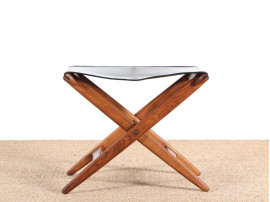 Danish mid-century folding stool by Östen Kristiansson